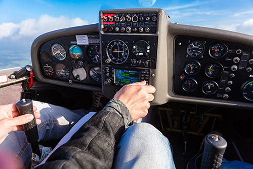 Flugzeug Cockpit